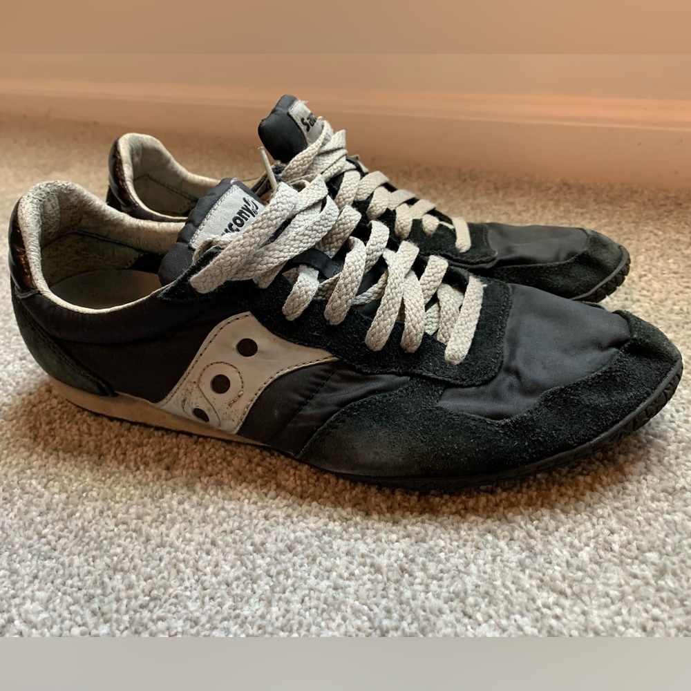 Men’s Saucony Originals Bullet Original Sneaker Black/Silver